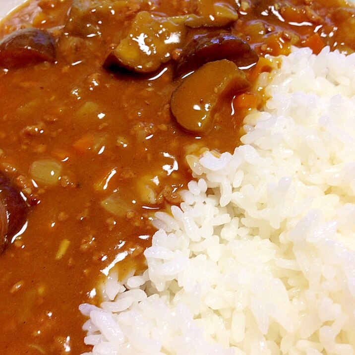 絶品!ナスとひき肉の夏カレー